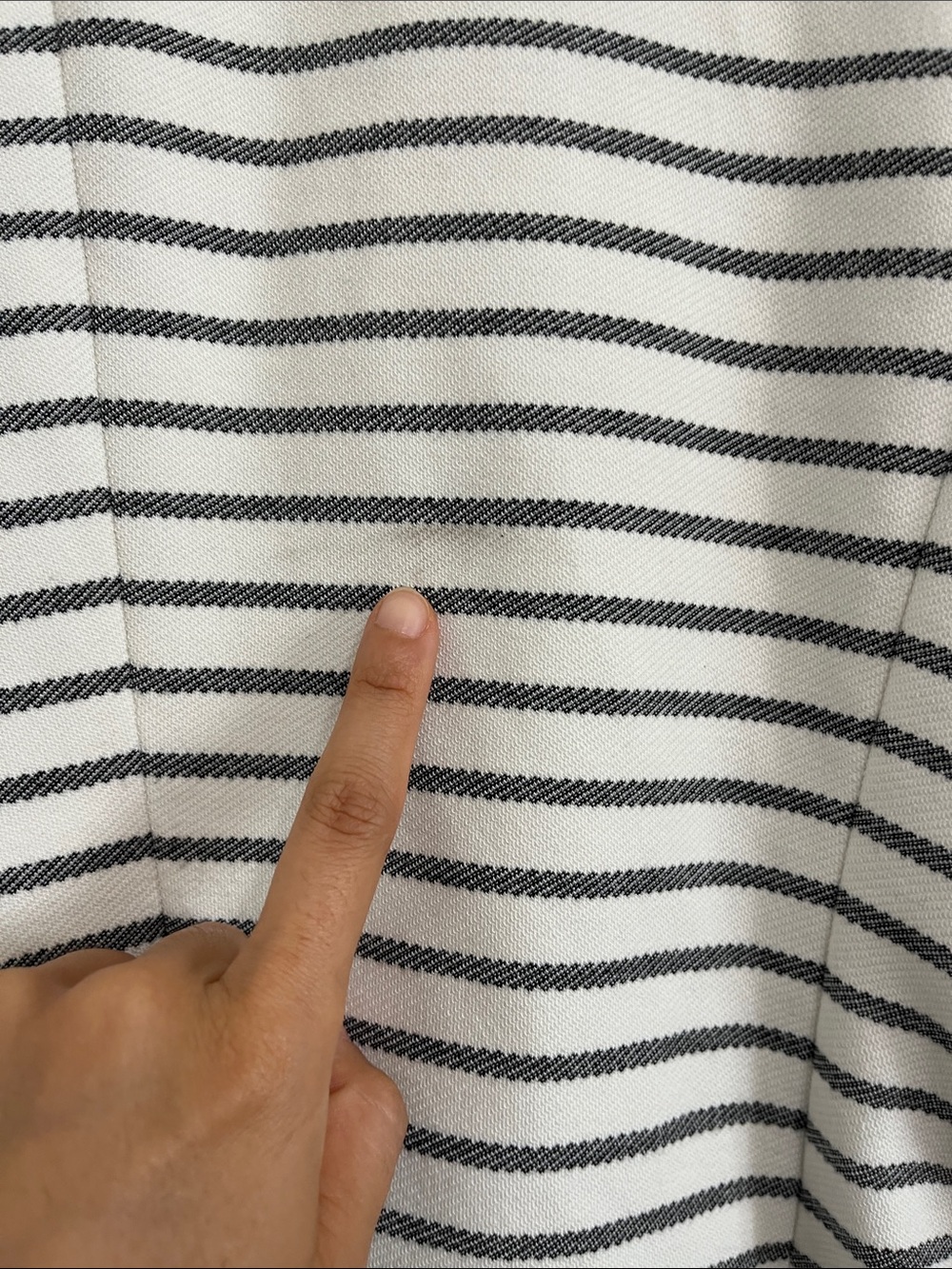 Express Women's Cream & Black Striped Blazer Size Large - Picture 5 of 5